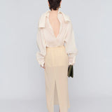Opera blouse in stretch toile