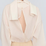 Opera blouse in stretch toile