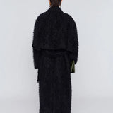 Coat in fraggle jacquard