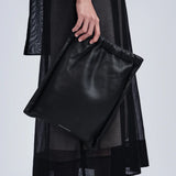Louise Bag Small in leather in Black