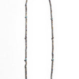 Ileana Makri Grey Sapphire Beaded Necklace (100cm)