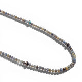 Ileana Makri Grey Sapphire Beaded Necklace (100cm)