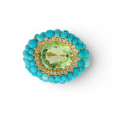 Ileana Makri Turquoise & Tourmaline Sea Foam Ring