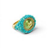 Ileana Makri Turquoise & Tourmaline Sea Foam Ring