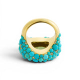 Ileana Makri Turquoise & Tourmaline Sea Foam Ring