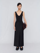 Long Skirt in Double Satin