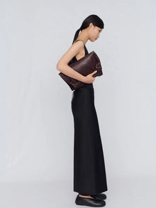 Long Skirt in Double Satin