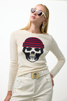 Intarsia Sailor Skull Pullover