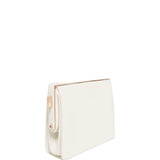Gabriela Hearst Carrington Clutch in Ivory Textured Leather