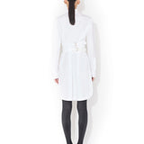Alaia Wrap Cotton Poplin Dress
