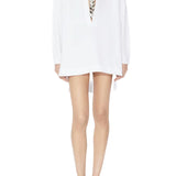 Alaia Blanc Tunic Shirt Dress