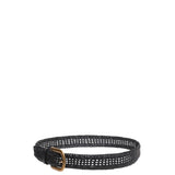 Gabriela Hearst Sam Woven Belt in Black