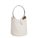 Alaia Ivory M Ring Bucket Bag