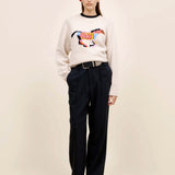 The Elder Statesman Glacier Horse Crew Sweater