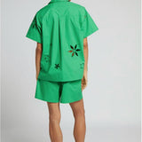 Mira Mikati Cut Out Short Sleeve Shirt