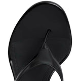 Alaia Black Infradito Sandals in Leather