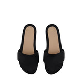 Carven Garnier Padded Satin Slides