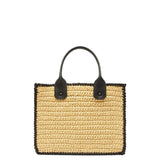 Valextra Soft Tote Raffia Crochet Mini Bag