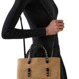 Alaia Natural La Mina E/W 25 Straw Bag