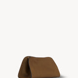 The Row Peggy Clutch in Saddle Leather