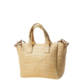 Cornelian Taurus Crocodile Flat Mini-C Tote