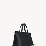 The Row Marcel Top Handle Bag in Lux Grain Leather