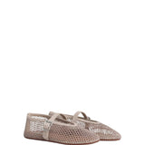 Alaia Grege Ballet Flats in Fishnet