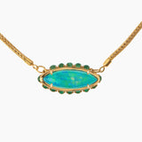 Ileana Makri 18K Yellow Gold & Opal Blue Lagoon Necklace