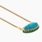 Ileana Makri 18K Yellow Gold & Opal Blue Lagoon Necklace