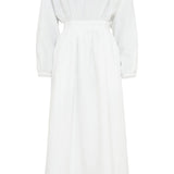 Gabriela Hearst Ahmose Maxi Dress in White Aloe Linen