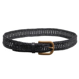Gabriela Hearst Sam Woven Belt in Black