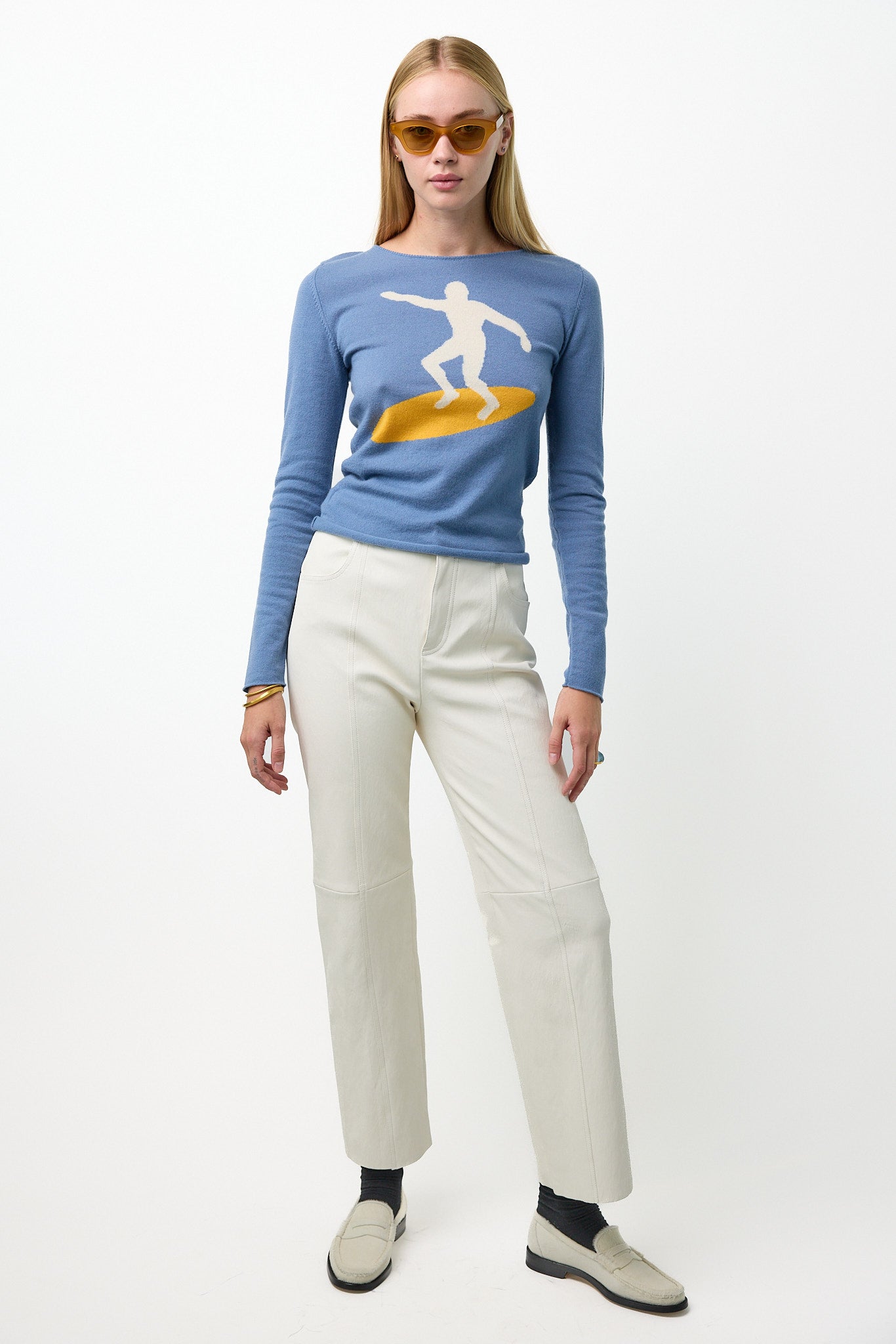 Cashmere Surfer Crewneck Sweater