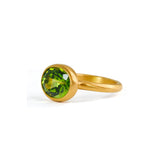 Marie-Hélène de Taillac 22K Yellow Gold Peridot Princess Ring
