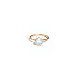 Marie-Hélène De Taillac 22K Yellow Gold Rainbow Moonstone Miniature Princess Ring