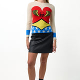 Cashmere Wonder Woman Crewneck Sweater