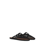 ALAIA Fishnet Flat Mules