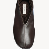 The Row Stella Slipper in Nappa and Shearling