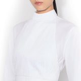 Alaia Wrap Cotton Poplin Dress