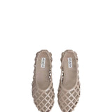 Alaia Grege Cage Ballet Flats