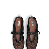Alaia Fishnet Ballet Flats
