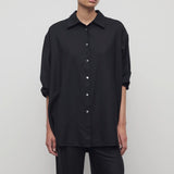 The Row Luka Shirt in Wool Flannel