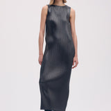 Issey Miyake Glossed Metal Pleats Dress