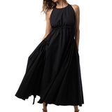 Alaia Noir Halter Dress