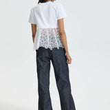 Cecilie Bahnsen Connie Jersey Peplum T-Shirt