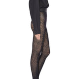 Alaia Noir Crocodile Tights