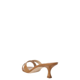 Manolo Blahnik Callamu Open Toe Mule in Light Brown