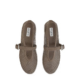 Alaia Ballet Flats in Strass Fishnet