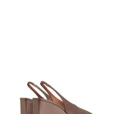 Alaia Cube Wedge Slingbacks in Satin