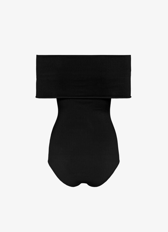 Alaia-off-the-shoulder-bodysuit-black-amarees