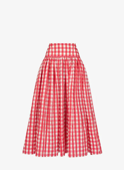 Vichy Midi Skirt